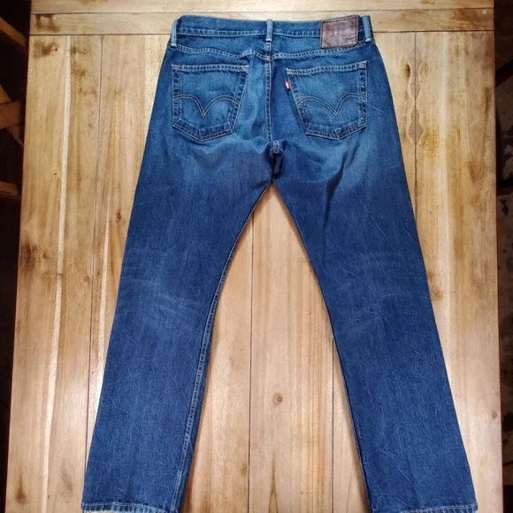 Levis for Brooks Brothers Mens Jeans 35x32 Made in USA Dark Wash Bootcut